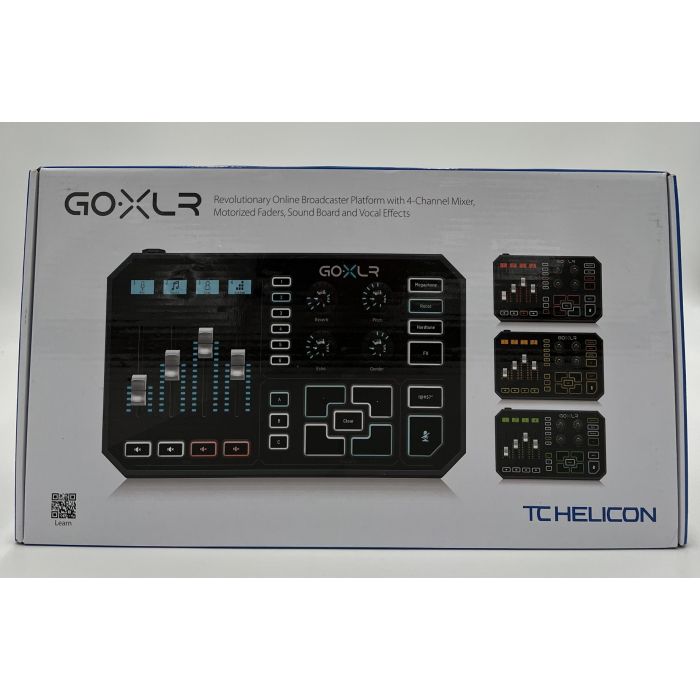 TC Helicon Go XLR 4-Channel Broadcast Mixer w/ Motorized Faders & FX  (White)