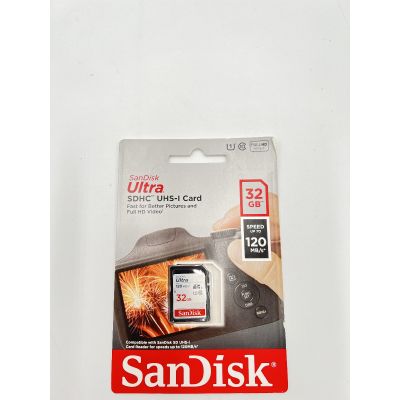 SanDisk 32GB Ultra SDHC UHS-I / Class 10 Memory Card, Speed Up to 120MB/s