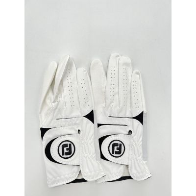 FootJoy Men's WeatherSof Golf Gloves, Pack of 2 (White) Large Right