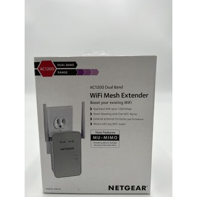 NETGEAR - EX6150 AC1200 WiFi Wall Plug Range Extender and Signal Booster